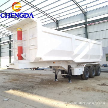 4 axle 100t hydraulic dump trailer/dump dolly trailer for sale